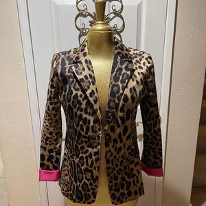 Cheetah blazer